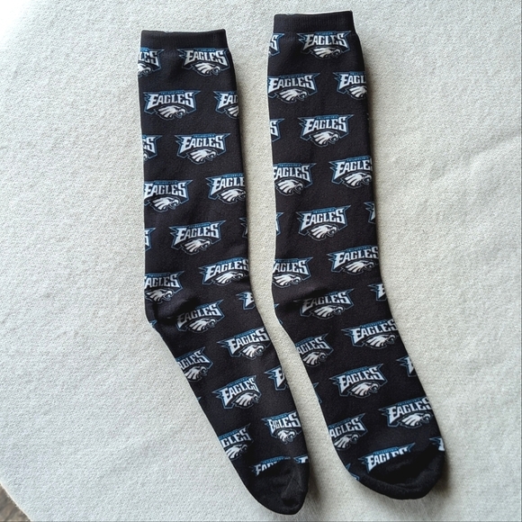 Eagles Black Crew Socks Game Superbowl Champions Philadephia Brand New - Picture 2 of 6